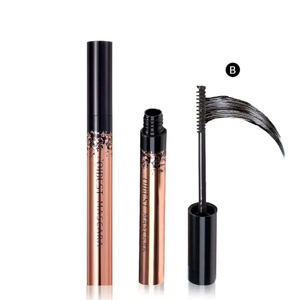 Transform Your Look with QIBEST 4D Black Mascara - Lengthening, Waterproof & Volumizing Eyelashes Makeup