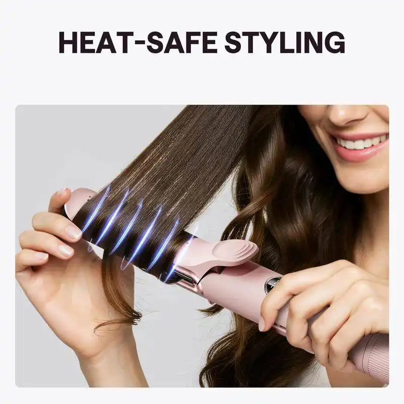 Wavytalk Whirlwind Curl 2-in-1 Hair Styler – Hair Straightener & Curler with 360° Airflow Technology, 3 Air Modes, Cooling Air Vents & LED Display