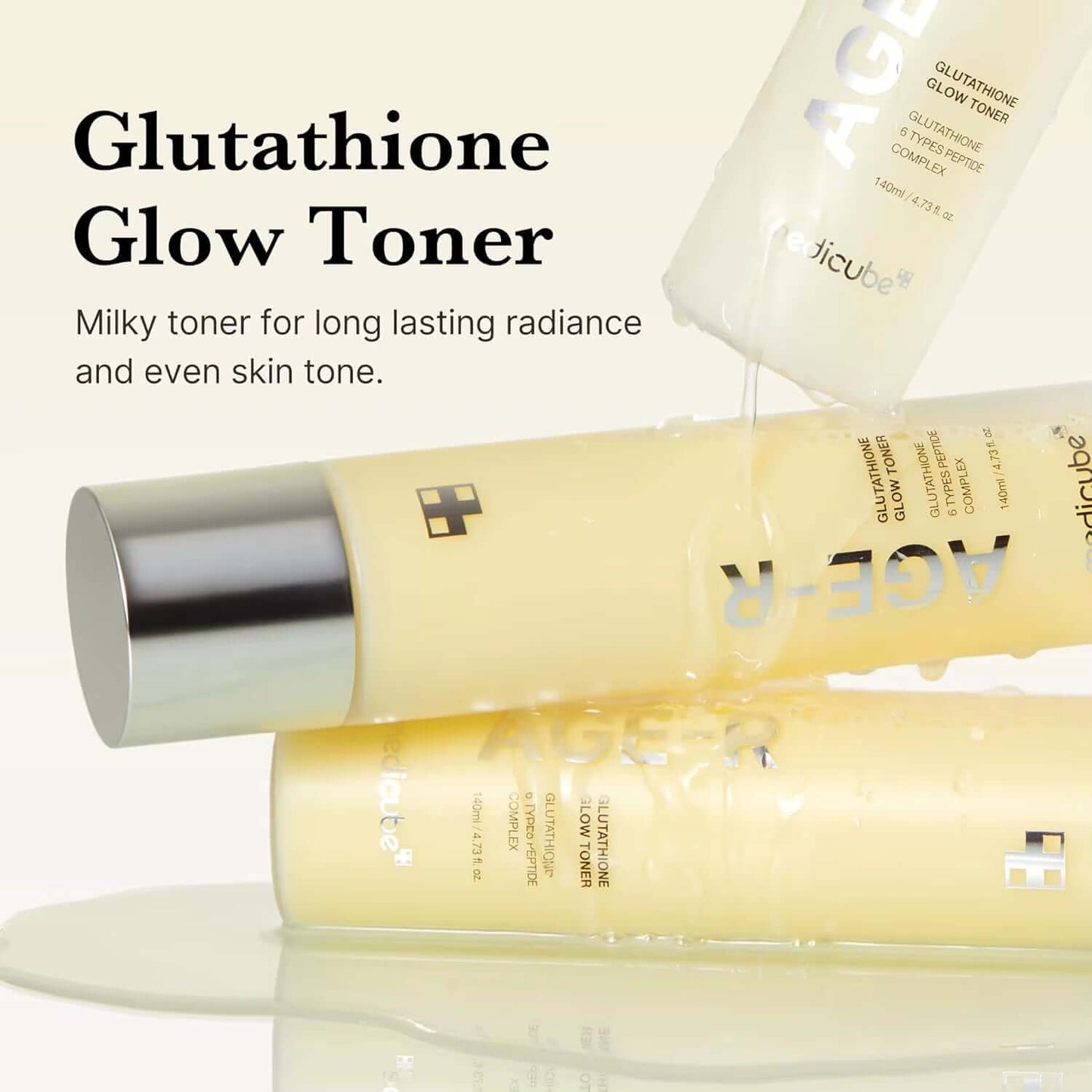 Illuminate Your Skin with Medicube Age-R Glutathione Glow Milky Toner – Experience Low-Irritation Radiance for an Even Skin Tone!