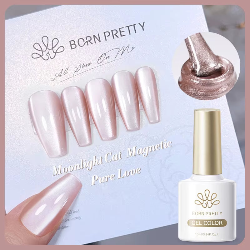 10Ml Black Glass Cat Magnetic Gel Nail Polish Punk Style Nail Art Manicure Varnis Semi Permanent Gel for Winter Nail