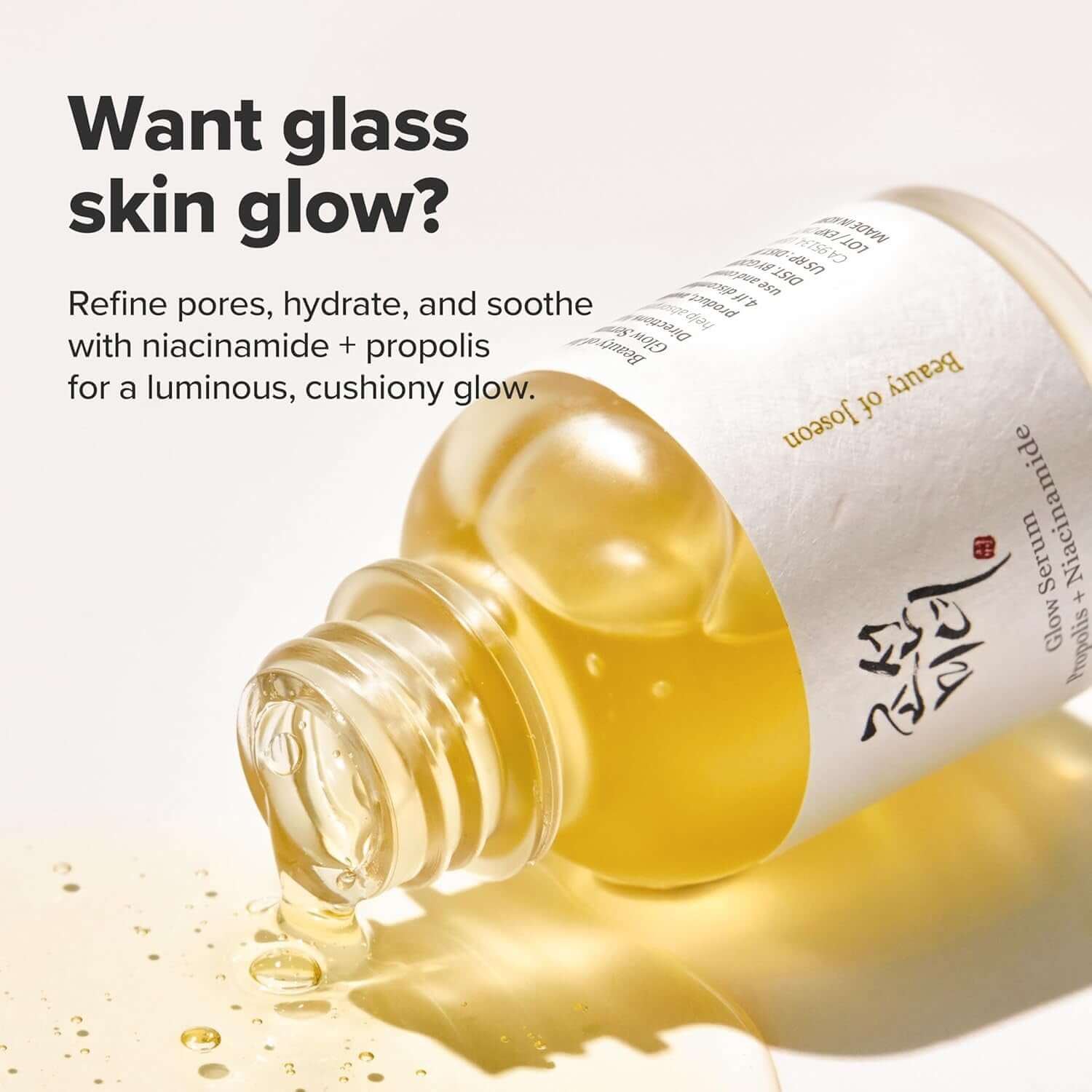 Illuminate Your Skin with Beauty of Joseon Glow Serum - Propolis & Niacinamide Hydrating Facial Moisturizer for a Radiant, Even Complexion - 30ml K-Beauty Solution