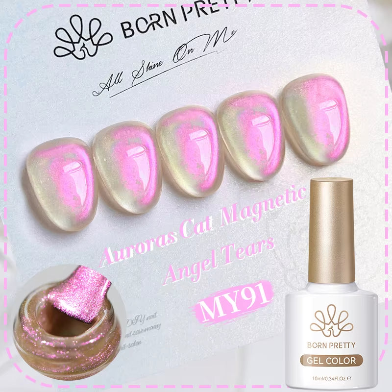 10Ml Black Glass Cat Magnetic Gel Nail Polish Punk Style Nail Art Manicure Varnis Semi Permanent Gel for Winter Nail