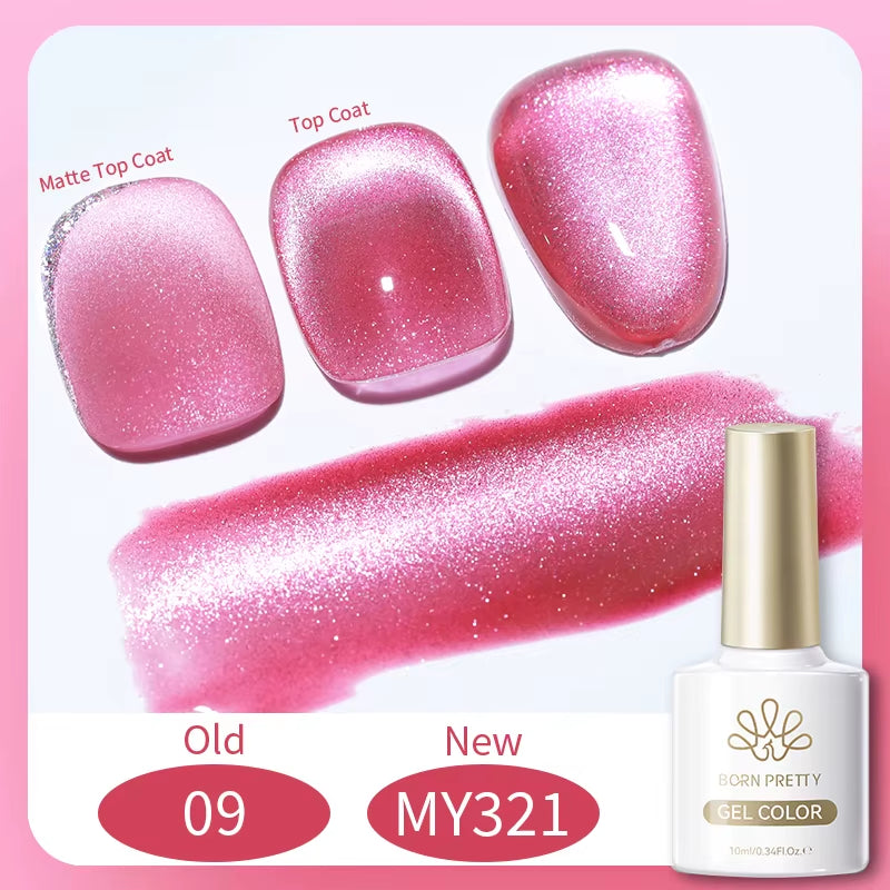 10Ml Black Glass Cat Magnetic Gel Nail Polish Punk Style Nail Art Manicure Varnis Semi Permanent Gel for Winter Nail