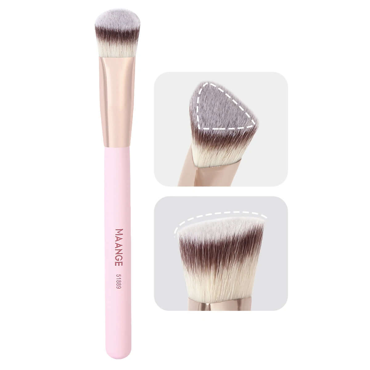 Achieve Flawless Skin with the Triangle Under Eye Concealer Makeup Brush - Perfect for Liquid and Cream Blending