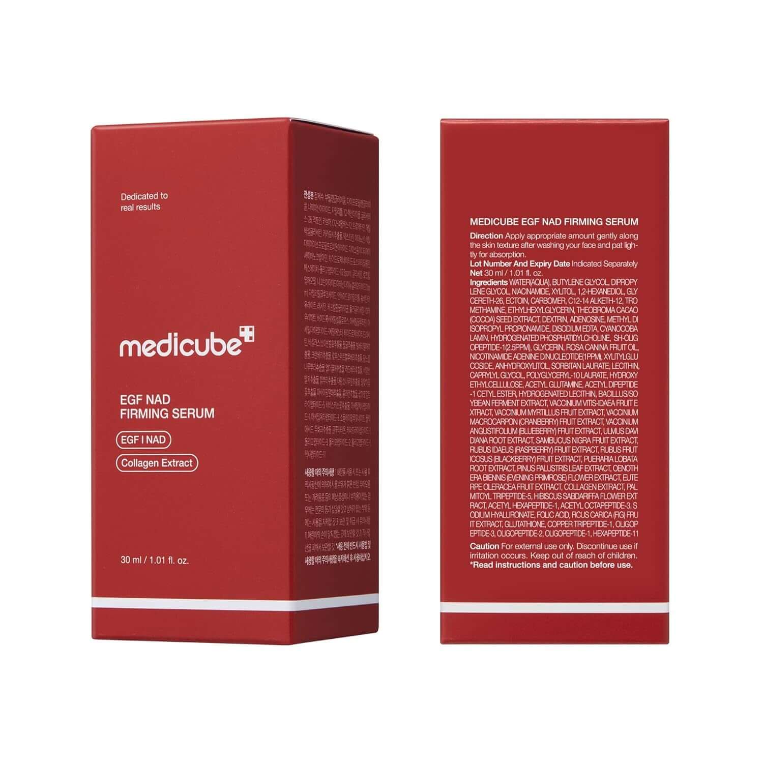 Medicube NAD EGF Firming Serum – Ultimate Anti-Aging Solution for Face & Neck with EGF Peptide, NAD+ & Collagen – Boost Elasticity, Reduce Wrinkles & Minimize Pores – Korean Skincare 1.01 Fl.Oz