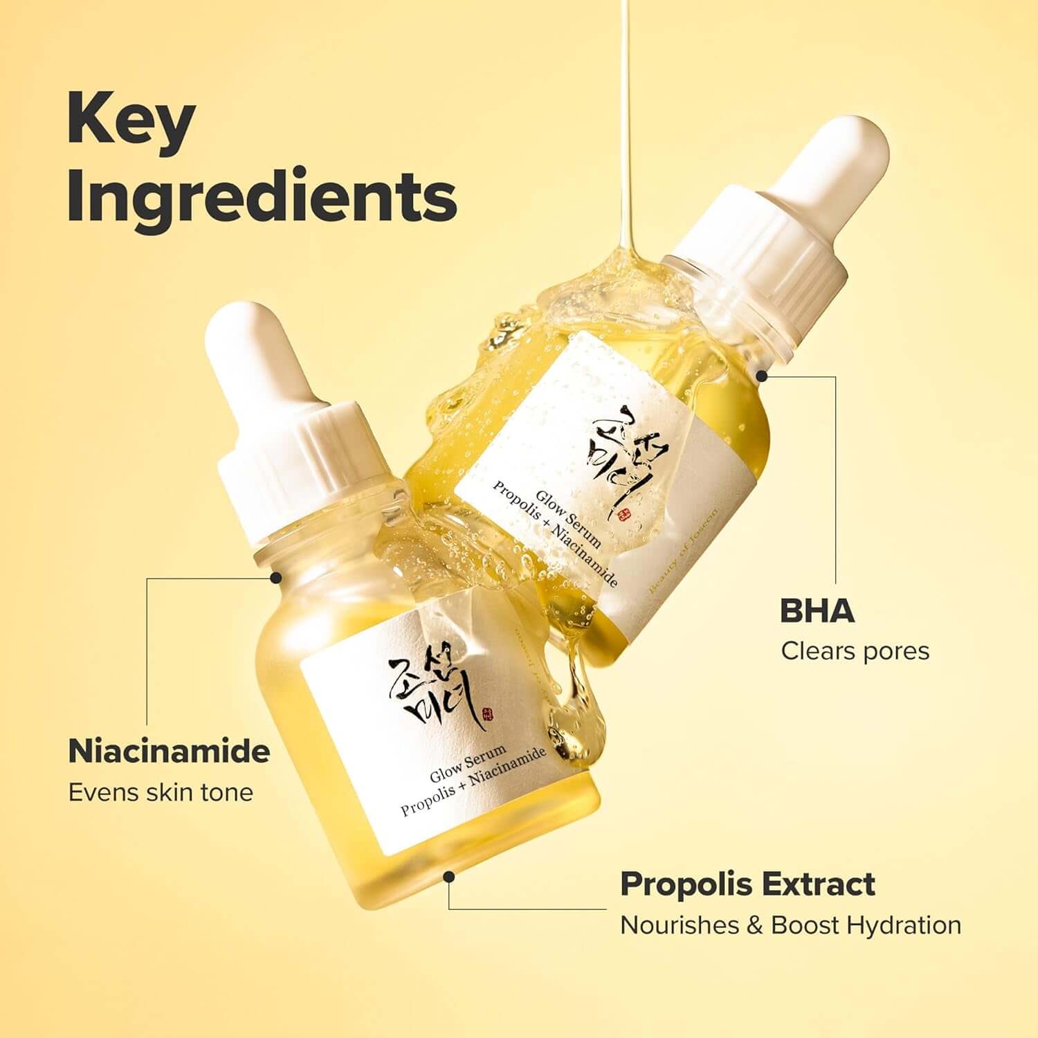 Illuminate Your Skin with Beauty of Joseon Glow Serum - Propolis & Niacinamide Hydrating Facial Moisturizer for a Radiant, Even Complexion - 30ml K-Beauty Solution