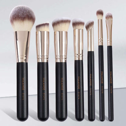 Elevate Your Beauty Routine with Our 7-Piece Makeup Brush Set - Perfect for Flawless Foundation, Blush, and More!