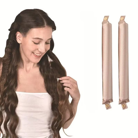 Transform Your Hair Overnight with Heatless Hair Curlers – Satin Curling Rod Headband for Soft, Lazy Curls!