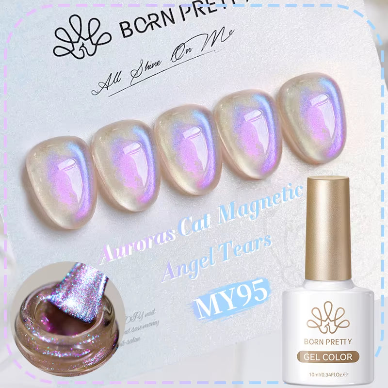 10Ml Black Glass Cat Magnetic Gel Nail Polish Punk Style Nail Art Manicure Varnis Semi Permanent Gel for Winter Nail