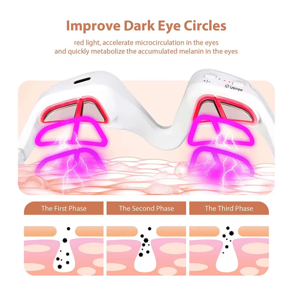 Revitalize Your Eyes with the 3D Red Light EMS Eye Massager – Say Goodbye to Dark Circles, Puffiness, and Wrinkles!