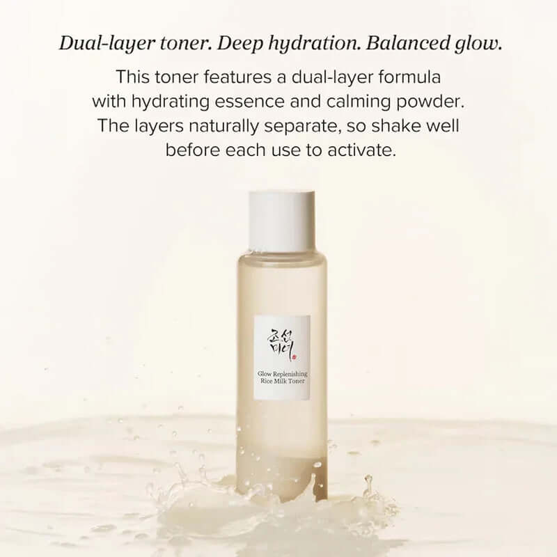 Experience Radiant Skin with Beauty of Joseon Glow Replenishing Milk Toner - Lightweight Hydration for All Skin Types (5.07 oz)