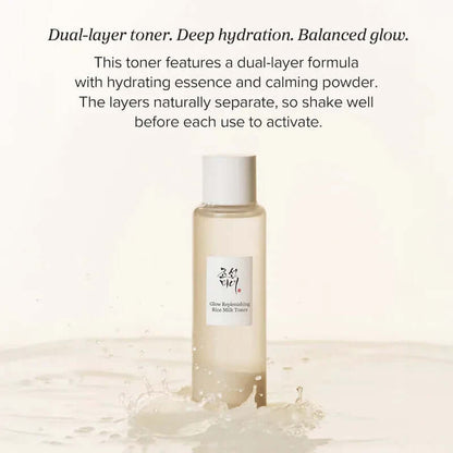 Experience Radiant Skin with Beauty of Joseon Glow Replenishing Milk Toner - Lightweight Hydration for All Skin Types (5.07 oz)