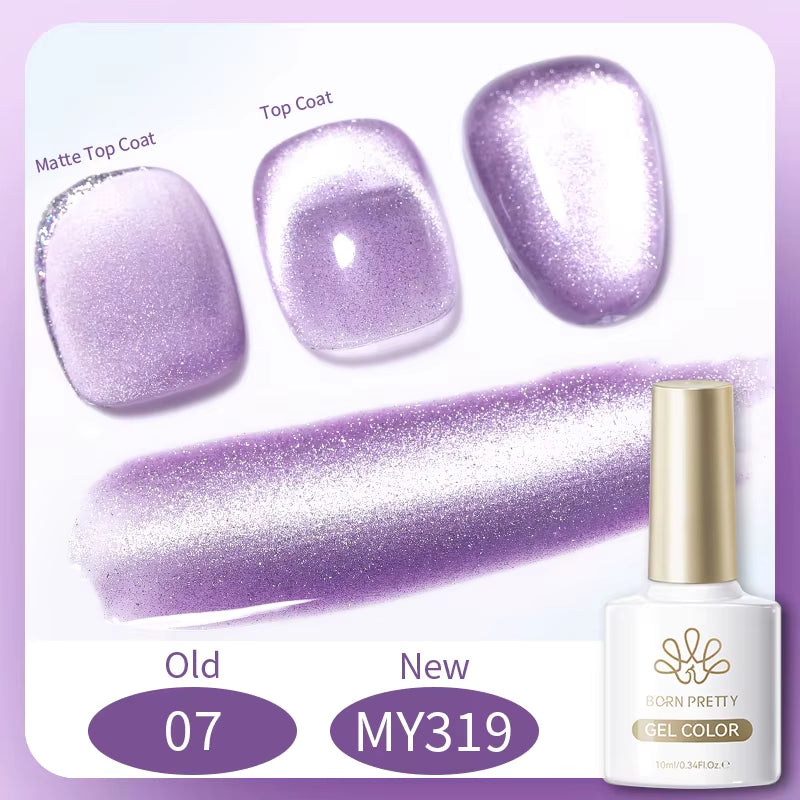 10Ml Black Glass Cat Magnetic Gel Nail Polish Punk Style Nail Art Manicure Varnis Semi Permanent Gel for Winter Nail