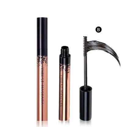 Transform Your Look with QIBEST 4D Black Mascara - Lengthening, Waterproof & Volumizing Eyelashes Makeup