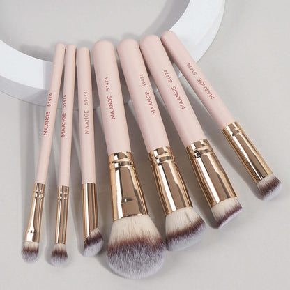 Elevate Your Beauty Routine with Our 7-Piece Makeup Brush Set - Perfect for Flawless Foundation, Blush, and More!