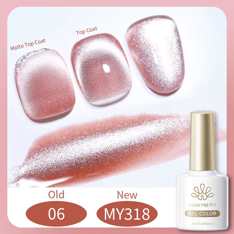 10Ml Black Glass Cat Magnetic Gel Nail Polish Punk Style Nail Art Manicure Varnis Semi Permanent Gel for Winter Nail