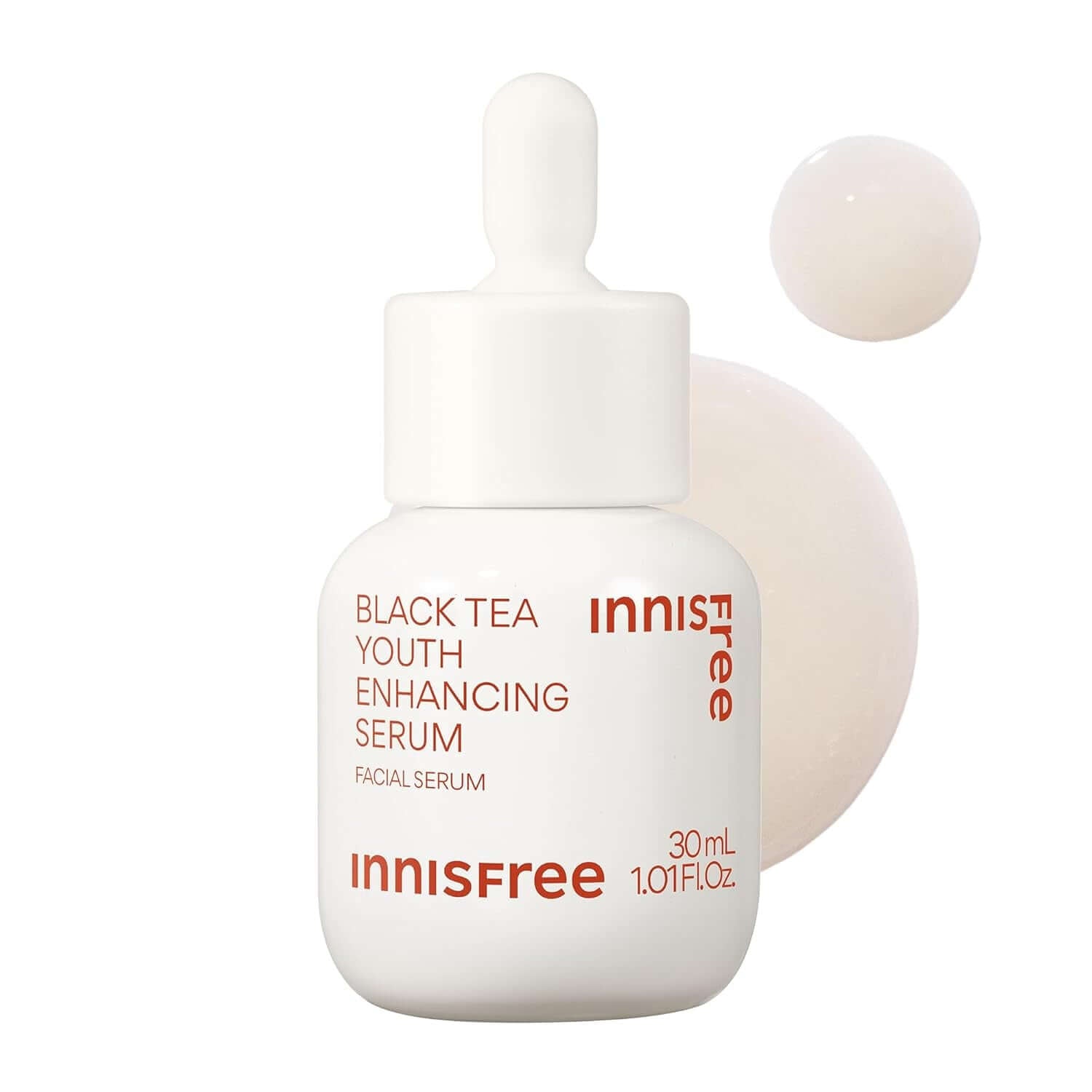 Innisfree Black Tea Youth Serum - Korean Anti-Aging Elixir with Niacinamide for Radiant, Firm, Hydrated Skin and Visible Renewal