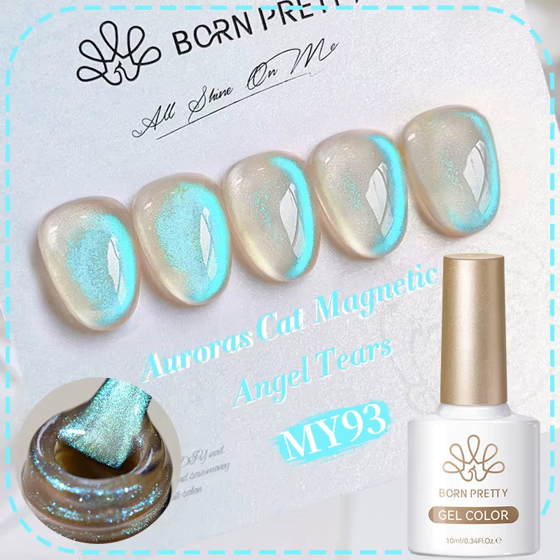 10Ml Black Glass Cat Magnetic Gel Nail Polish Punk Style Nail Art Manicure Varnis Semi Permanent Gel for Winter Nail