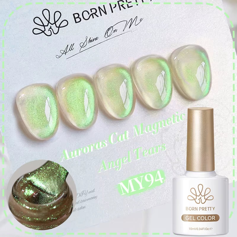 10Ml Black Glass Cat Magnetic Gel Nail Polish Punk Style Nail Art Manicure Varnis Semi Permanent Gel for Winter Nail