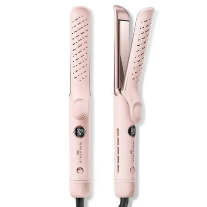 Wavytalk Whirlwind Curl 2-in-1 Hair Styler – Hair Straightener & Curler with 360° Airflow Technology, 3 Air Modes, Cooling Air Vents & LED Display