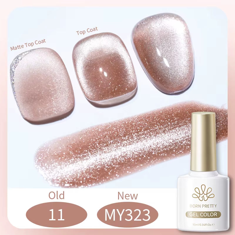 10Ml Black Glass Cat Magnetic Gel Nail Polish Punk Style Nail Art Manicure Varnis Semi Permanent Gel for Winter Nail