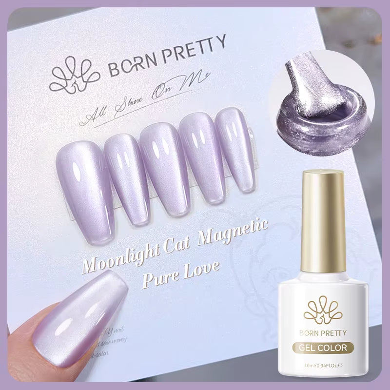 10Ml Black Glass Cat Magnetic Gel Nail Polish Punk Style Nail Art Manicure Varnis Semi Permanent Gel for Winter Nail