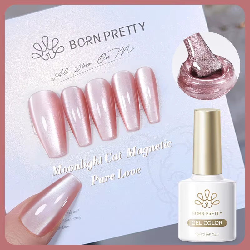 10Ml Black Glass Cat Magnetic Gel Nail Polish Punk Style Nail Art Manicure Varnis Semi Permanent Gel for Winter Nail