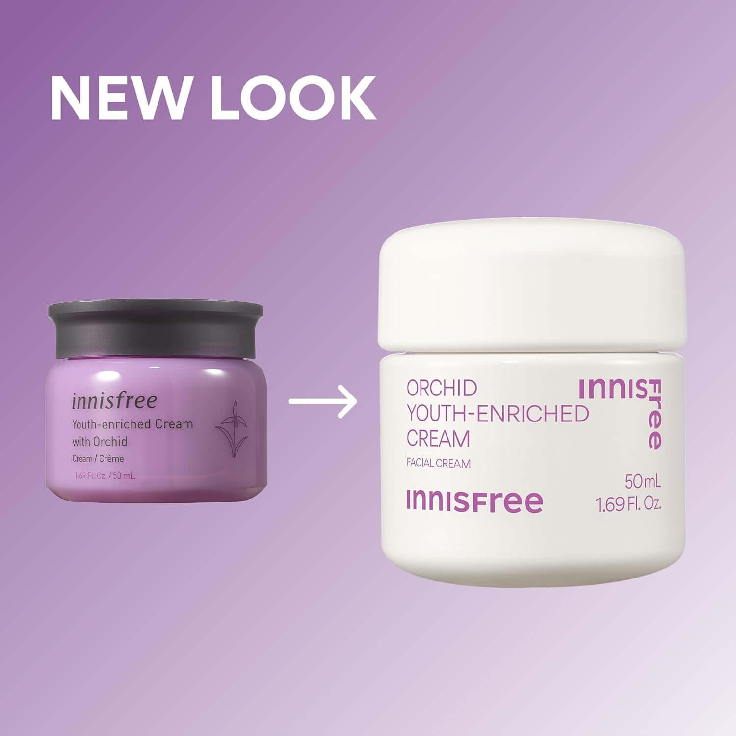 Innisfree Orchid Youth-Enriched Cream - Revitalize Your Skin with Firming Hydration for a Youthful Glow