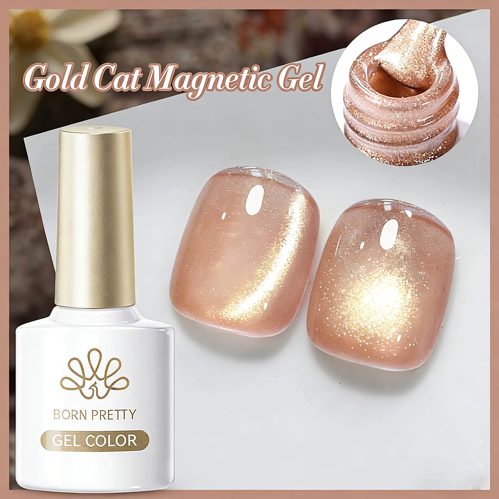 10Ml Black Glass Cat Magnetic Gel Nail Polish Punk Style Nail Art Manicure Varnis Semi Permanent Gel for Winter Nail