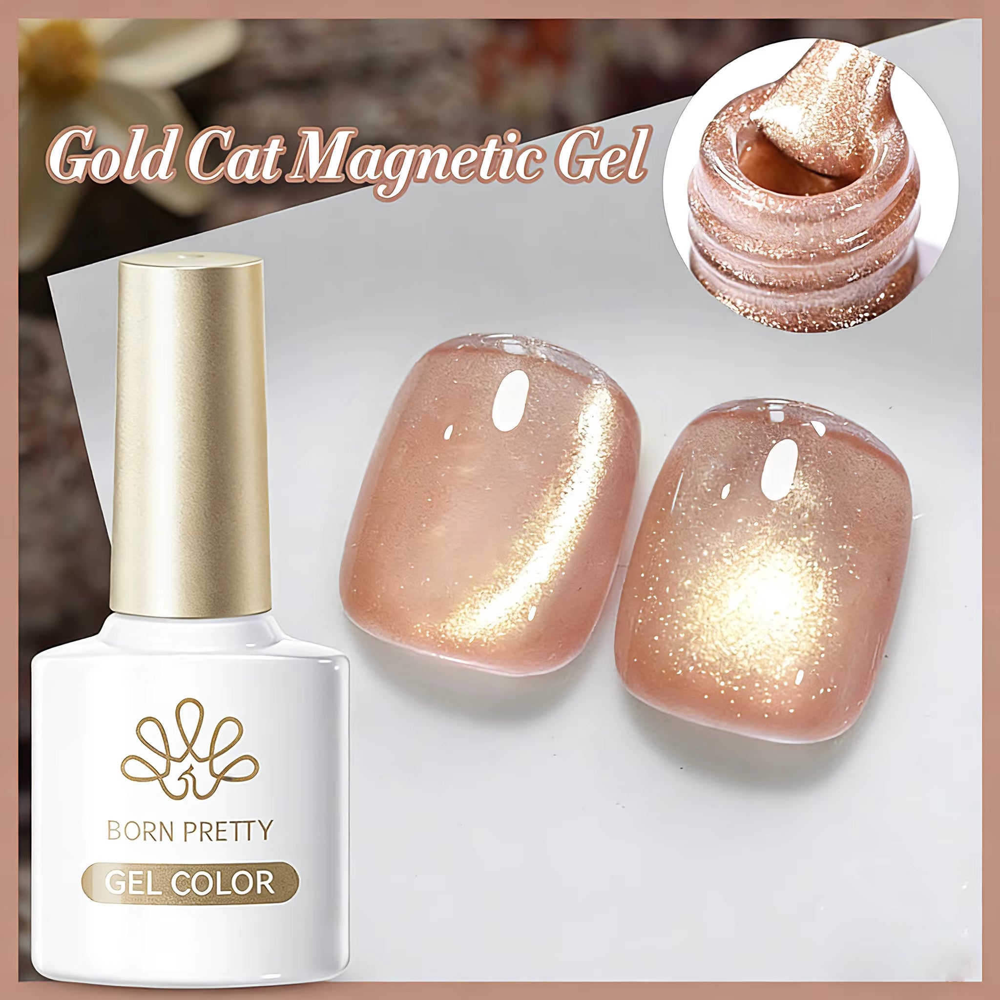 10Ml Black Glass Cat Magnetic Gel Nail Polish Punk Style Nail Art Manicure Varnis Semi Permanent Gel for Winter Nail