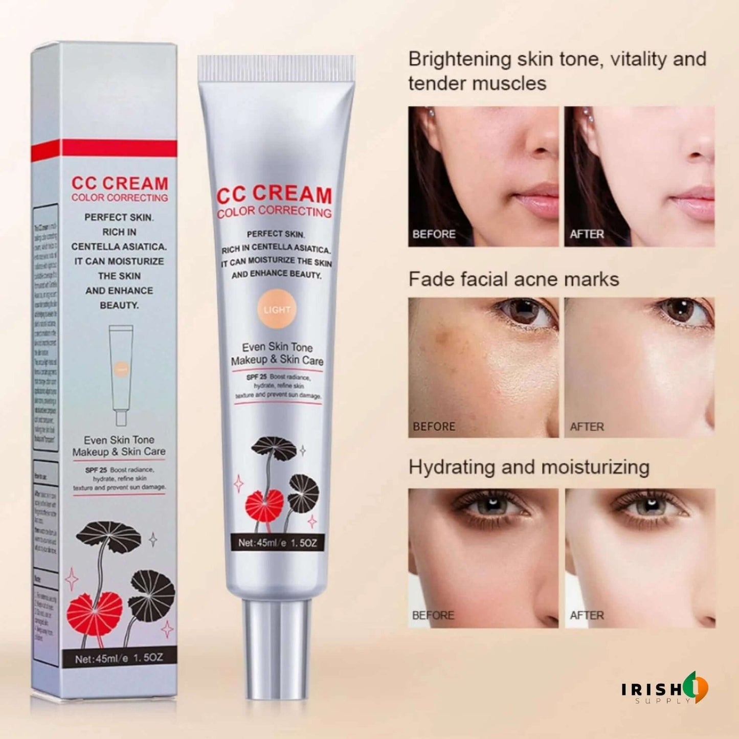 EVESSENCE Advanced Complexion Correcting Base - Achieve Fresh, Radiant Skin with Natural Adaptability (45 Ml)
