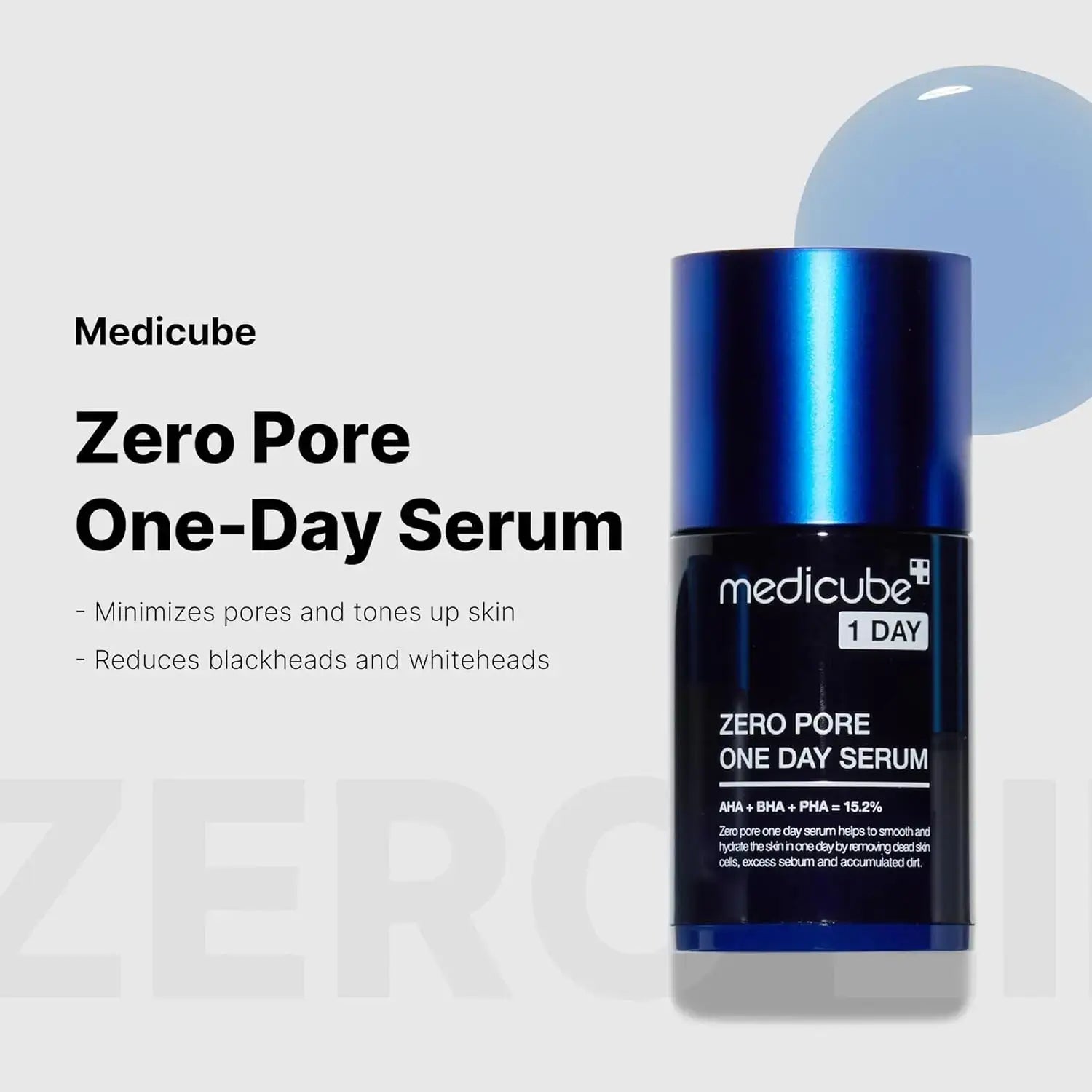 Revitalize Your Skin Overnight with Medicube Zero Pore One-Day Serum - Achieve Reduced Pore Appearance in Just 24 Hours!