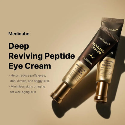 Revitalize Your Eyes with Medicube Deep Reviving Peptide Eye Serum - Anti-Aging and Moisturizing Treatment for Dark Circles and Puffiness
