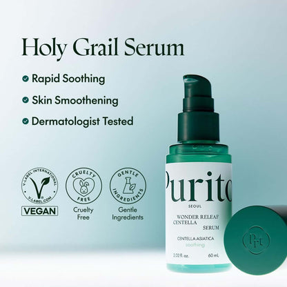 PURITO Centella Serum for Sensitive Skin & Redness Relief - Shop PURITO Centella Serum to calm sensitive skin, reduce redness, and hydrate deeply. Lightweight Korean serum for soothing and repairing skin.