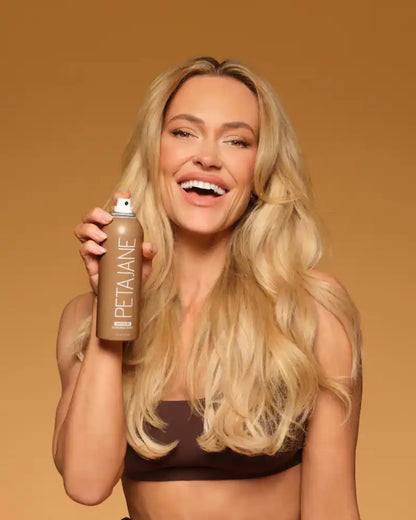 Self Tanning Face and Body Mist for Even Glow - This ultra-fine mist gives you the same radiant glow as our Medium Mousse - now in an effortless spray for face and body. The Peta Jane Tanning Mist was created to easily tan your skin to perfection... witho