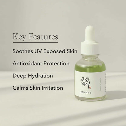 Experience Radiance with Beauty of Joseon Calming Green Tea Panthenol Serum - Soothing & Hydrating for Sensitive Skin (30ml)