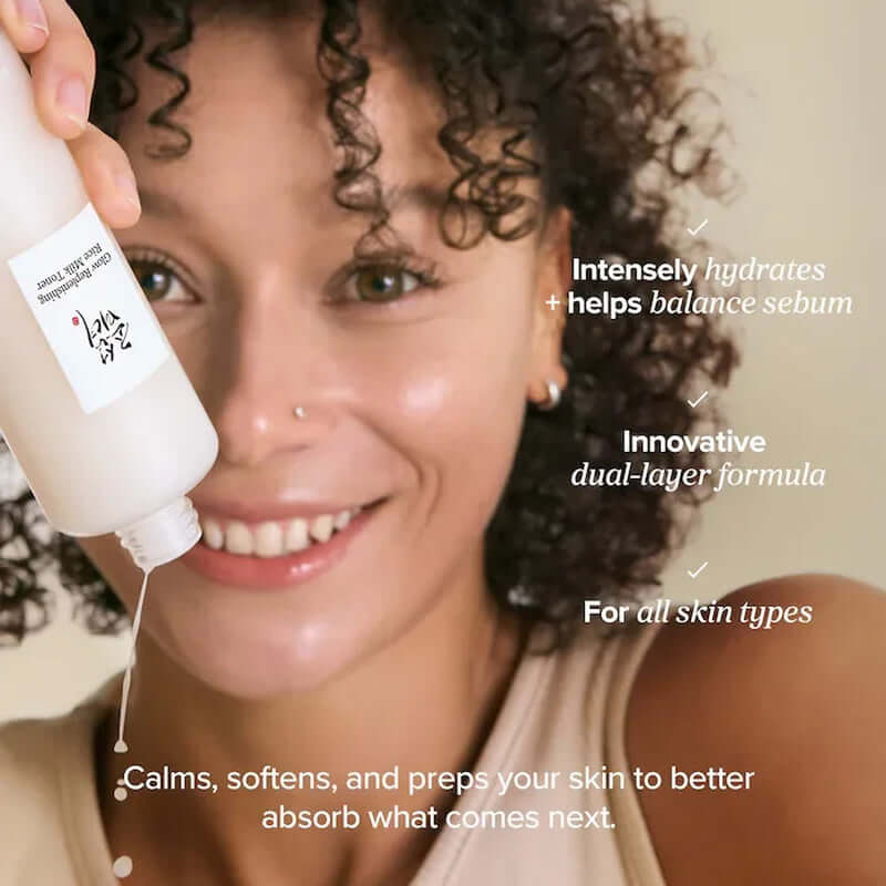 Experience Radiant Skin with Beauty of Joseon Glow Replenishing Milk Toner - Lightweight Hydration for All Skin Types (5.07 oz)