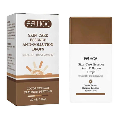 Achieve a Sun-Kissed Glow with Our Fake Tan Peptide Serum Drops - Moisturizing Face and Body Bronzing Essence for Youthful Skin