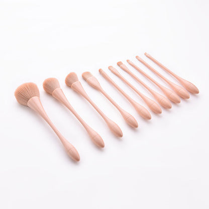 10 Pcs Little Pretty Waist Pink Makeup Brush