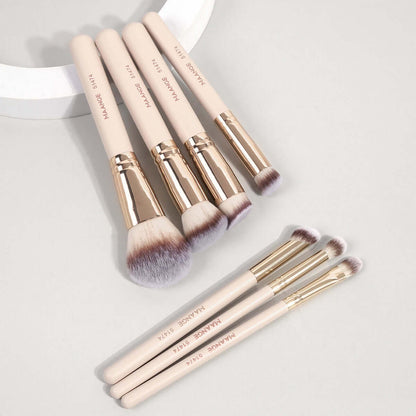 Elevate Your Beauty Routine with Our 7-Piece Makeup Brush Set - Perfect for Flawless Foundation, Blush, and More!