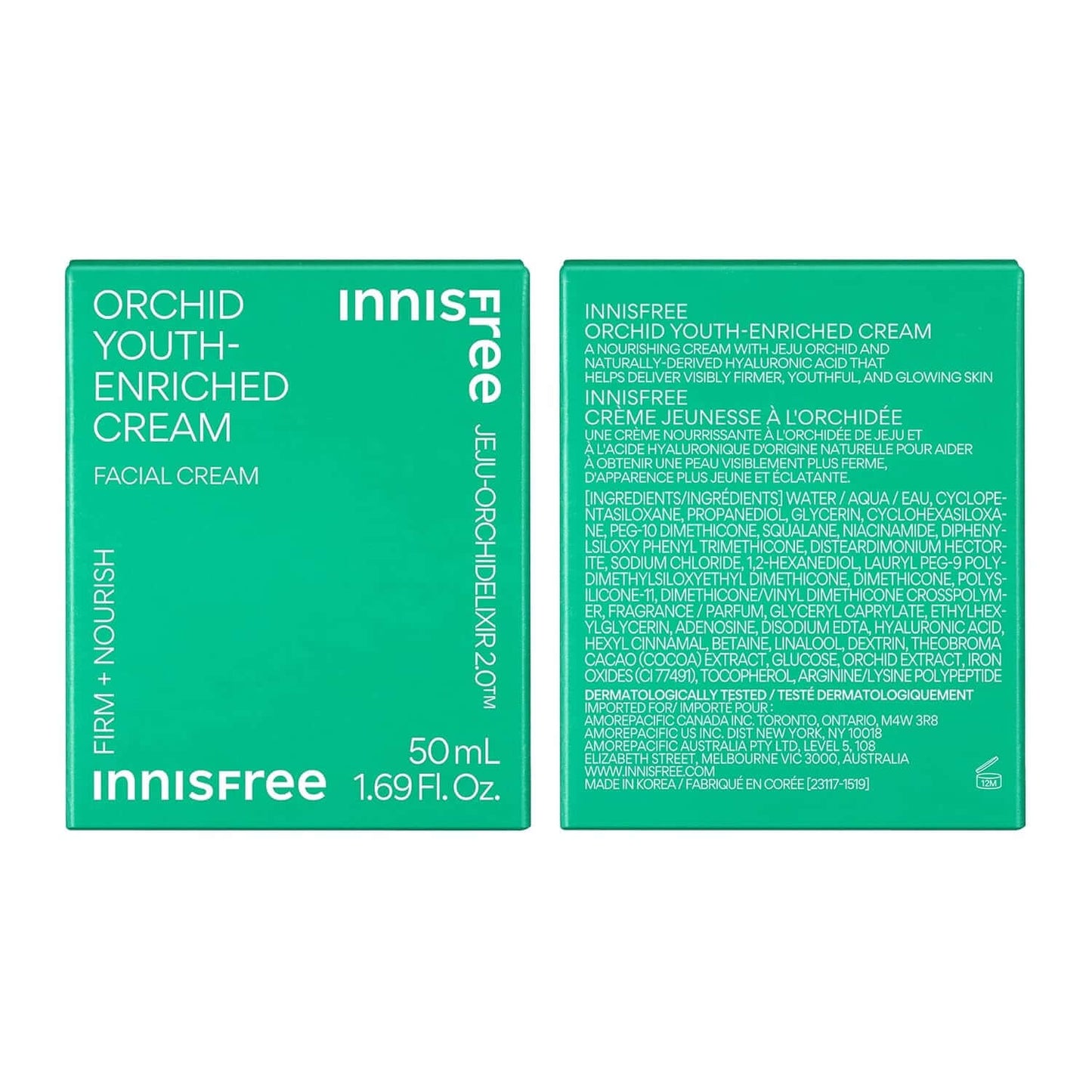 Innisfree Orchid Youth-Enriched Cream - Revitalize Your Skin with Firming Hydration for a Youthful Glow