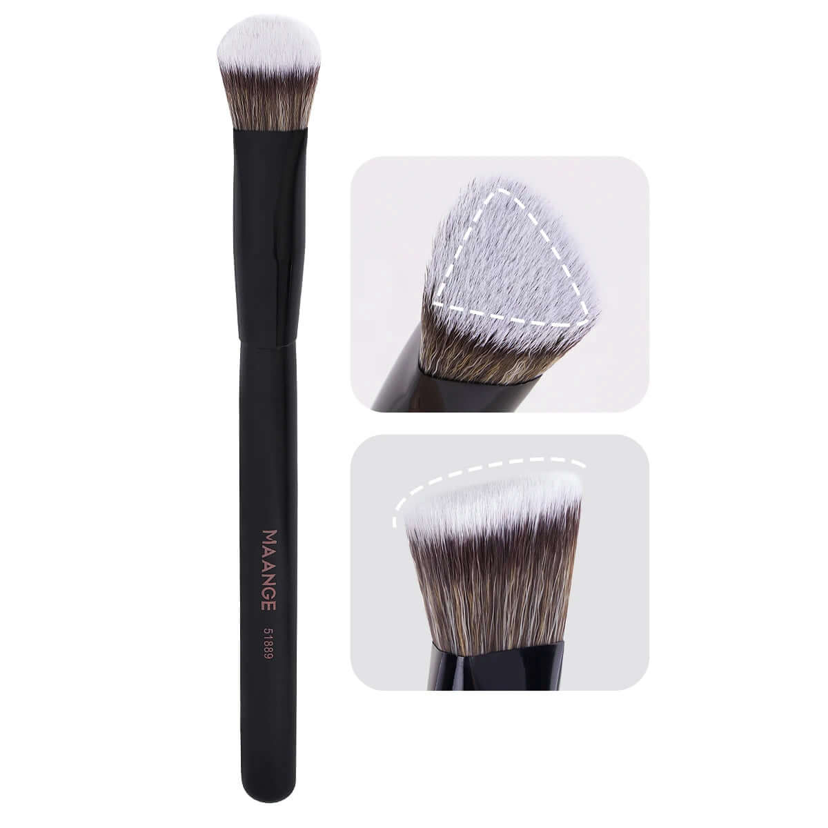 Achieve Flawless Skin with the Triangle Under Eye Concealer Makeup Brush - Perfect for Liquid and Cream Blending