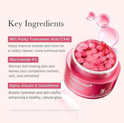 Transform Your Skin with MEDICUBE TXA + Niacinamide Capsule Cream - Ultimate Hydration for All Skin Types