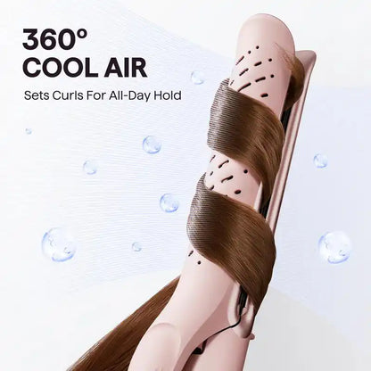 Wavytalk Whirlwind Curl 2-in-1 Hair Styler – Hair Straightener & Curler with 360° Airflow Technology, 3 Air Modes, Cooling Air Vents & LED Display
