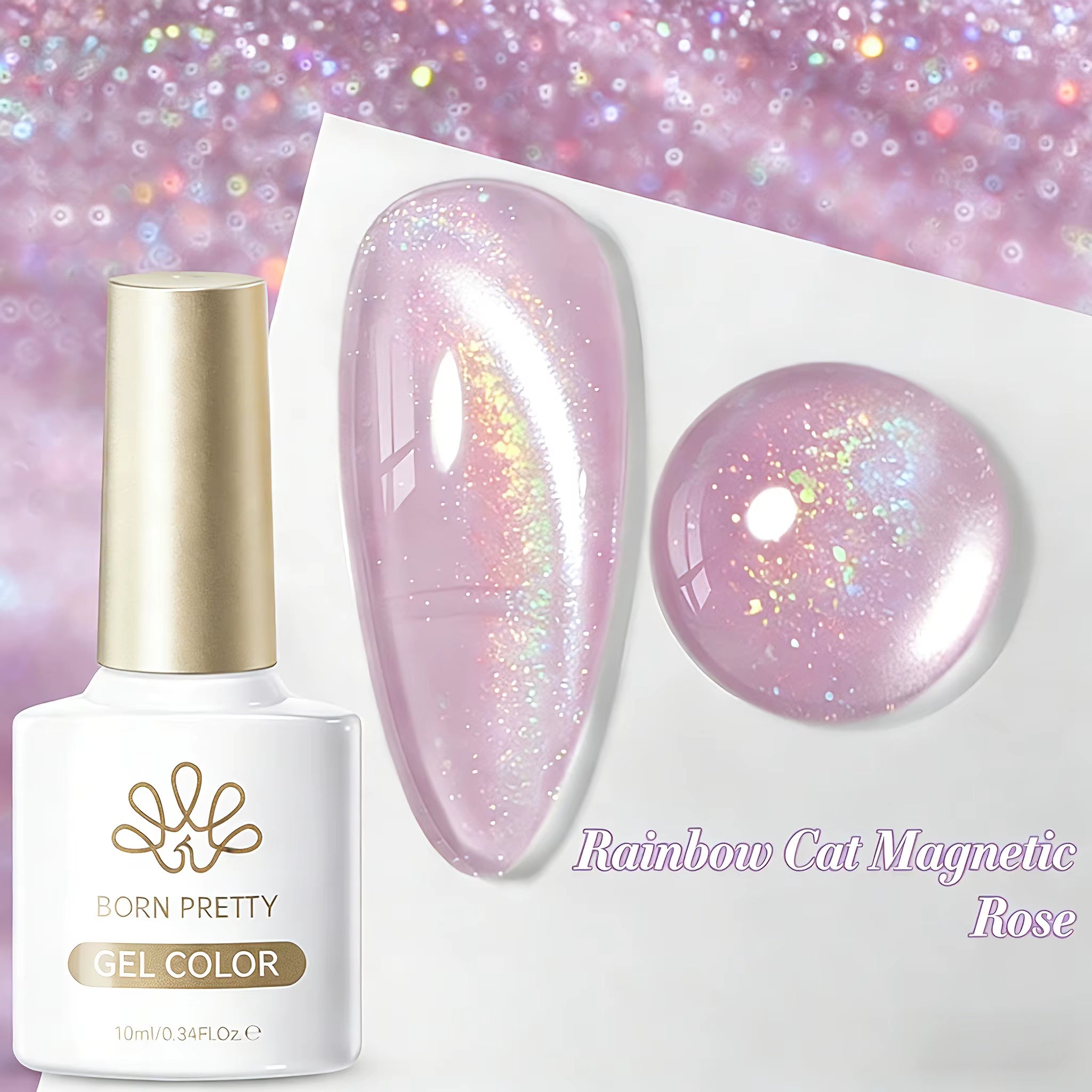 10Ml Black Glass Cat Magnetic Gel Nail Polish Punk Style Nail Art Manicure Varnis Semi Permanent Gel for Winter Nail