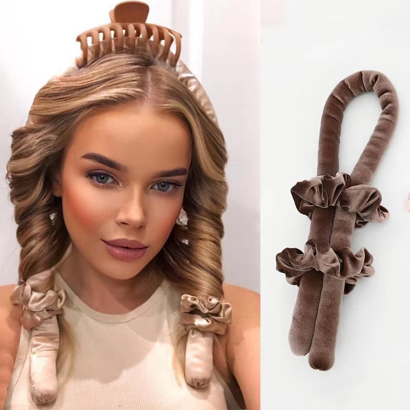Heatless Hair Curls Headband for Women Soft Shiny Hair Curling Rod Hairdressing Tool Accessory