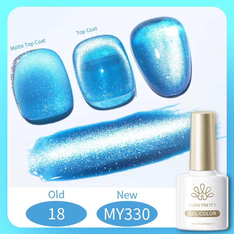 10Ml Black Glass Cat Magnetic Gel Nail Polish Punk Style Nail Art Manicure Varnis Semi Permanent Gel for Winter Nail