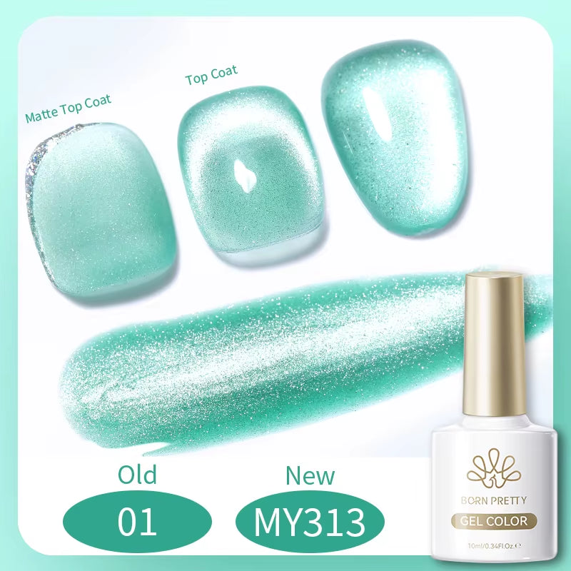 10Ml Black Glass Cat Magnetic Gel Nail Polish Punk Style Nail Art Manicure Varnis Semi Permanent Gel for Winter Nail