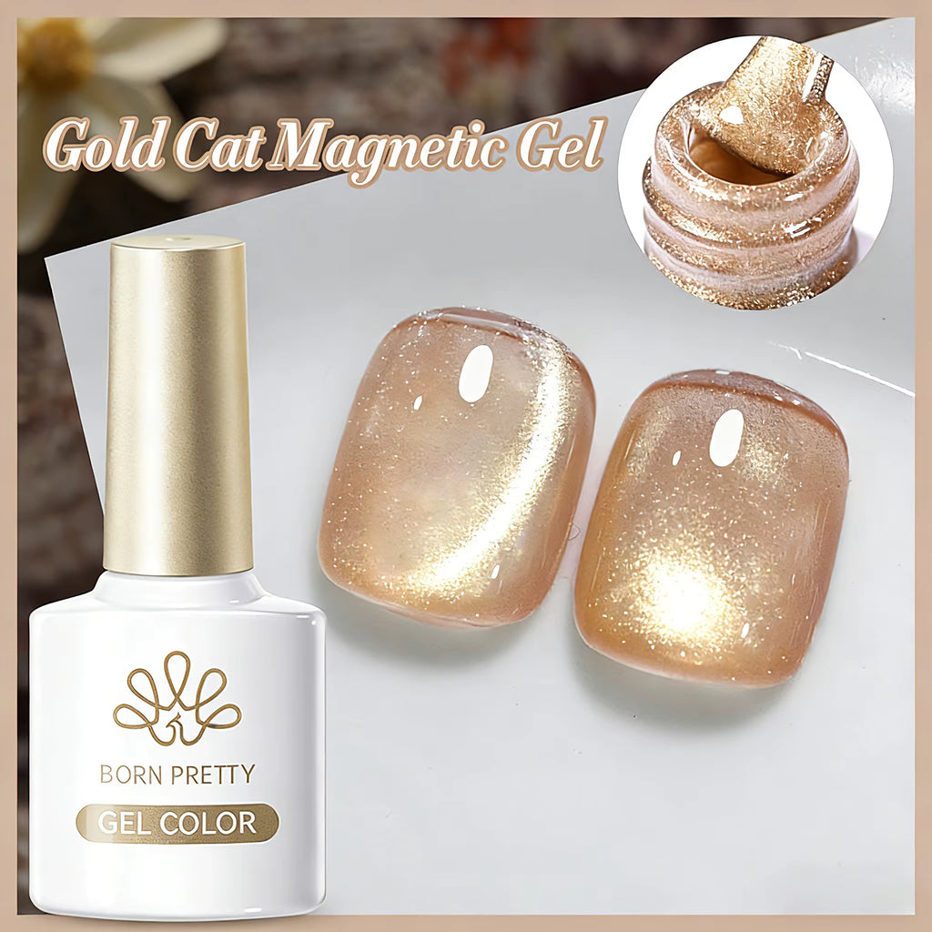 10Ml Black Glass Cat Magnetic Gel Nail Polish Punk Style Nail Art Manicure Varnis Semi Permanent Gel for Winter Nail