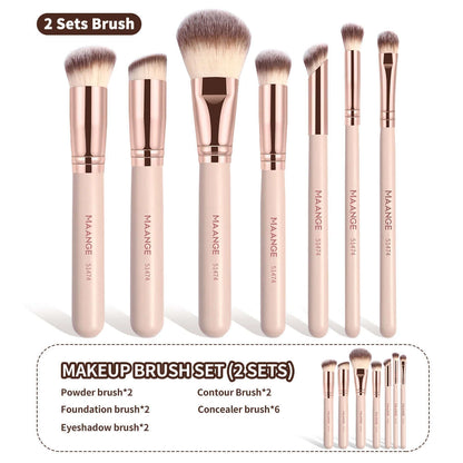 Elevate Your Beauty Routine with Our 7-Piece Makeup Brush Set - Perfect for Flawless Foundation, Blush, and More!